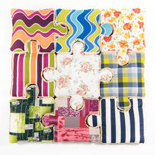 Area sdraiata/topping di nove pezzi in un design a puzzle