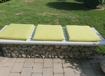 Cuscino seduta 50x50x5cm nel colore anice soleggiato
