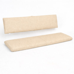 Cuscino per panca birreria con schienale 121x36x5 cm e 121x26x5 cm