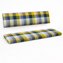 Cuscino per panca birreria con schienale 121x36x5 cm e 121x26x5 cm