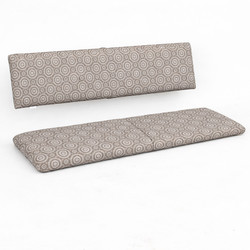 Cuscino per panca birreria con schienale 121x36x5 cm e 121x26x5 cm