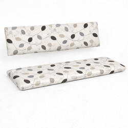 Cuscino per panca birreria con schienale 121x36x5 cm e 121x26x5 cm