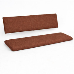 Cuscino per Panca da Giardino con Schienale Separato 121x36x5 cm und 121x26x5 cm