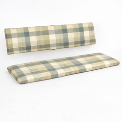 Cuscino per Panca da Giardino con Schienale Separato 121x36x5 cm und 121x26x5 cm
