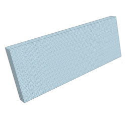 Cuscino per schienale Lounge 120x40x8 cm
