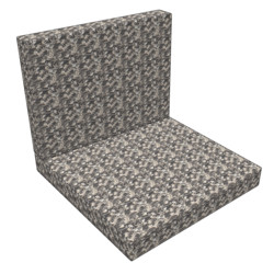 Set cuscini da seduta Lounge 60x60x10 cm (Cuscini  da seduta) 60x43x10 cm (Schienale)