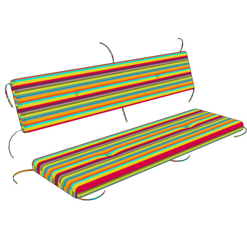 Fodera per cuscino panca da giardino con schienale separato (senza imbottitura)